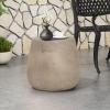 Christopher Knight Home Cayce Outdoor Lightweight Concrete Side Table, Concrete Finish(Grey)