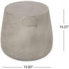 Christopher Knight Home Cayce Outdoor Lightweight Concrete Side Table, Concrete Finish(Grey)