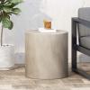 Christopher Knight Home Cayce Outdoor Lightweight Concrete Side Table, Concrete Finish(Light Gray)