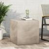 Christopher Knight Home Cayce Outdoor Lightweight Concrete Side Table, Concrete Finish(Roge light Gray)