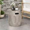 Christopher Knight Home Cayce Outdoor Lightweight Concrete Side Table, Concrete Finish(Ronal concrete Finish)