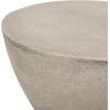 Christopher Knight Home Cayce Outdoor Lightweight Concrete Side Table, Concrete Finish(Samm light Gray)
