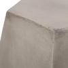 Christopher Knight Home Cayce Outdoor Lightweight Concrete Side Table, Concrete Finish(Samue light Gray)