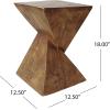Christopher Knight Home Lux Outdoor Lightweight Concrete Accent Table, Natural(Kajs natural)