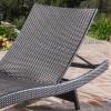 Christopher Knight Home Salem Outdooor Wicker Adjustable Chaise Lounge with Cushion, Multibrown / Bright Green