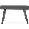 Christopher Knight Home Salem Outdoor Arm Chaise Lounges with Wicker Side Table, 2-Pcs Set, Grey