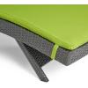 Christopher Knight Home Salem Outdoor Wicker Adjustable Chaise Lounges with Cushions, 2-Pcs Set, Multibrown / Bright Green(Multibrown / Bright Green)