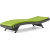 Christopher Knight Home Salem Outdoor Wicker Adjustable Chaise Lounges with Cushions, 2-Pcs Set, Multibrown / Bright Green(Multibrown / Bright Green)