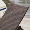 Christopher Knight Home Salem Outdoor Wicker Adjustable Chaise Lounges with Cushions, 2-Pcs Set, Multibrown / Bright Green(Multibrown)