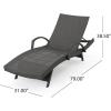 Christopher Knight Home Salem Outdoor Wicker Arm Chaise Lounges, 2-Pcs Set