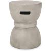 Christopher Knight Home Cayce Outdoor Lightweight Concrete Side Table, Concrete Finish(Norma concrete Finish)