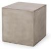 Christopher Knight Home Cayce Outdoor Lightweight Concrete Side Table, Concrete Finish(Roge light Gray)
