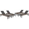 Christopher Knight Home John Outdoor Chaise Lounge with Side Table (Set of 4), Gray