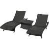 Christopher Knight Home Salem Outdoor Chaise Lounge(Brown)