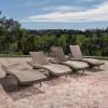 Christopher Knight Home Salem Outdoor Wicker Armless Chaise Lounge, Mixed Mocha