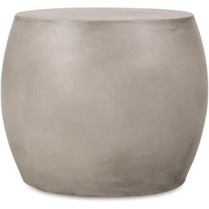Christopher Knight Home Cayce Outdoor Lightweight Concrete Side Table, Concrete Finish(Richi light Gray)