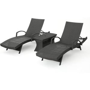 Christopher Knight Home Salem Chaise Lounge Set, 2-Pcs Set