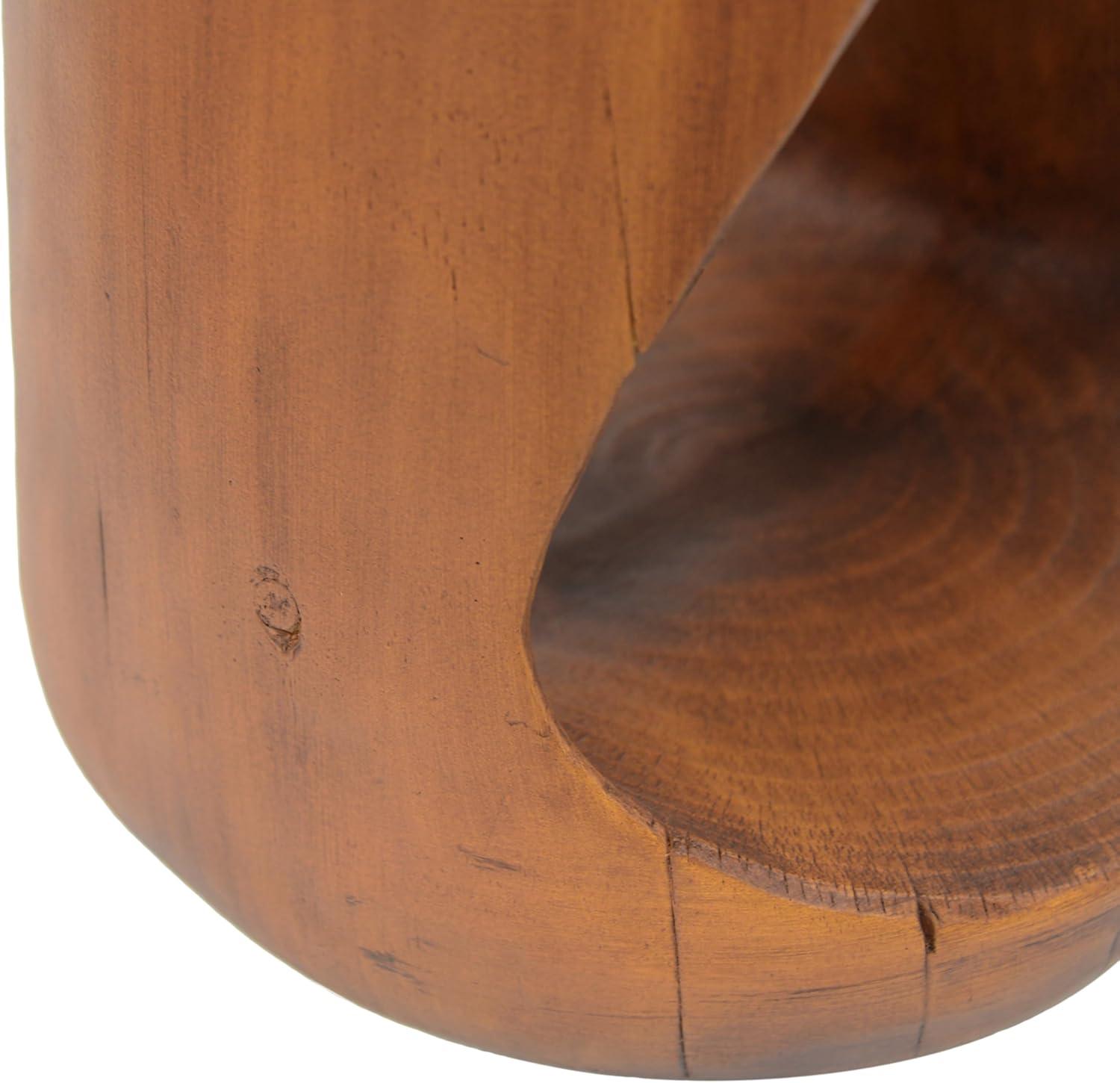 image:imageChristopher Knight Home Outdoor Side TableHollow Design End TablePatio Garden Stool TableDecorative Accent Table for Patio Balcony Beach Pool SideLightweight ConcreteWood Like TextureNaturalAntique Brown