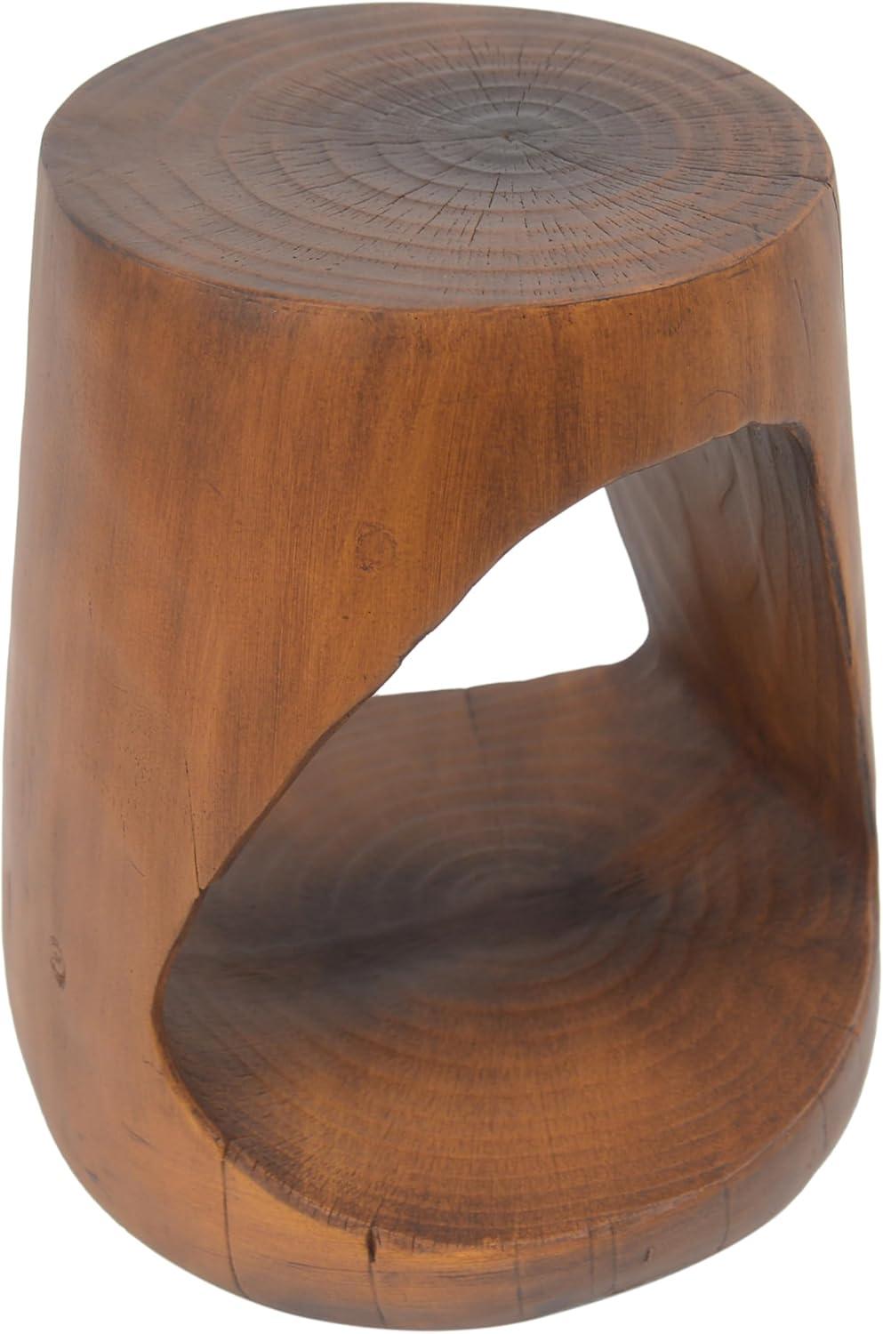 image:imageChristopher Knight Home Outdoor Side TableHollow Design End TablePatio Garden Stool TableDecorative Accent Table for Patio Balcony Beach Pool SideLightweight ConcreteWood Like TextureNaturalAntique Brown