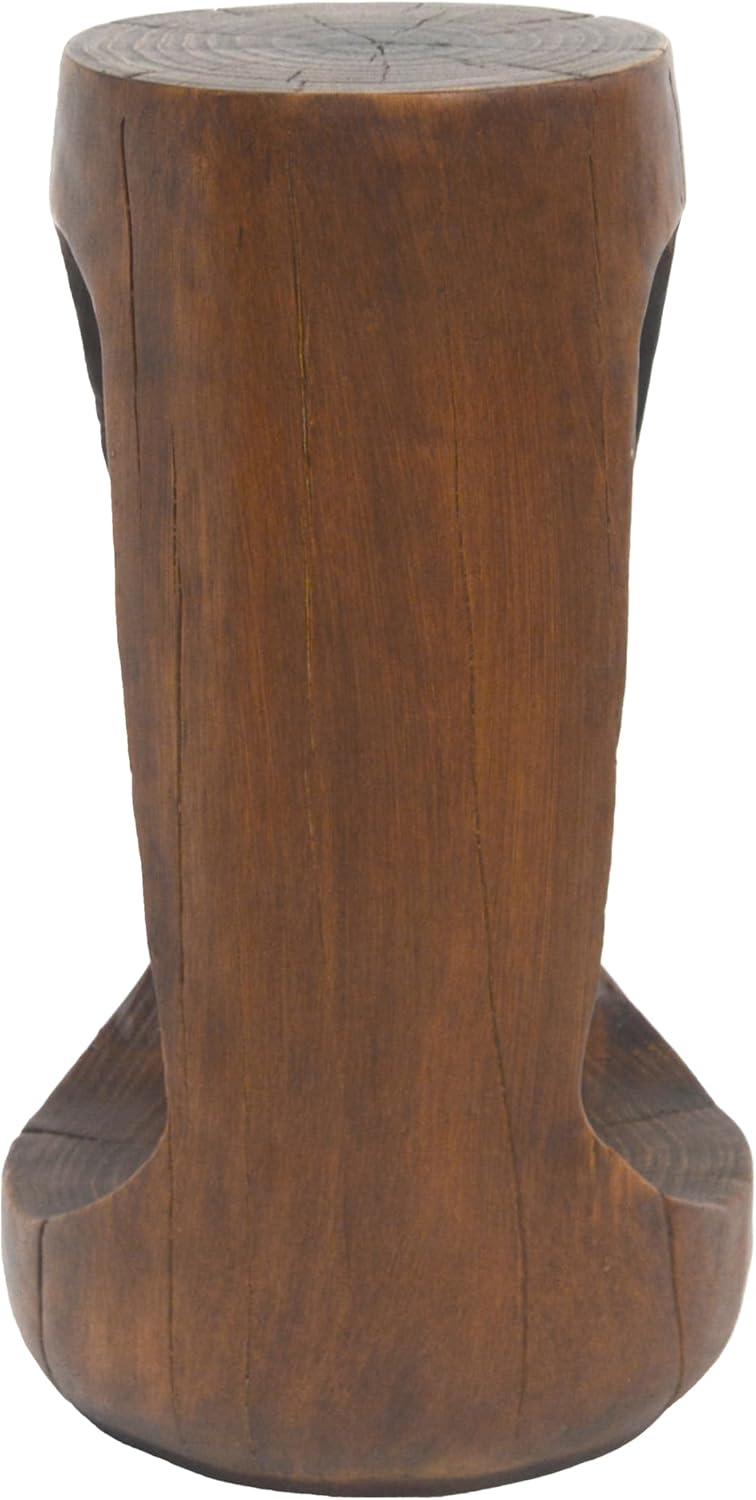 image:imageChristopher Knight Home Outdoor Side TableHollow Design End TablePatio Garden Stool TableDecorative Accent Table for Patio Balcony Beach Pool SideLightweight ConcreteWood Like TextureNaturalAntique Brown