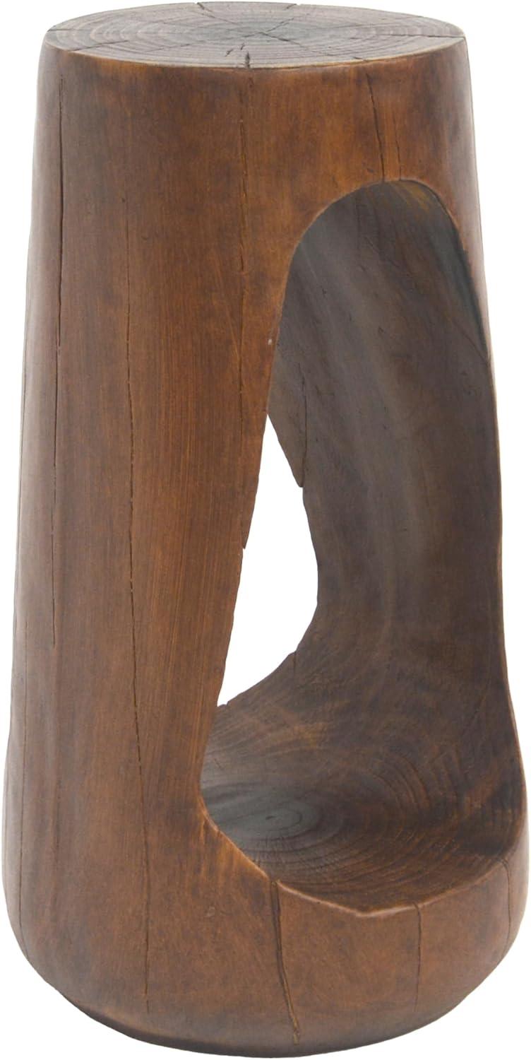 image:imageChristopher Knight Home Outdoor Side TableHollow Design End TablePatio Garden Stool TableDecorative Accent Table for Patio Balcony Beach Pool SideLightweight ConcreteWood Like TextureNaturalAntique Brown