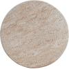 Christopher Knight Home Jaym 20.5″ H Indoor Outdoor Accent Side Table, Patio Decorative End Table, Round Top Lightweight Concrete Garden Stool for Patio Balcony & Garden Decor, Travertine(Travertine tapered Cylinder)