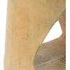 Christopher Knight Home Outdoor Side Table,Hollow Design End Table,Patio Garden Stool Table,Decorative Accent Table for Patio Balcony Beach Pool Side,Lightweight Concrete,Wood Like Texture,Natural(Natural)