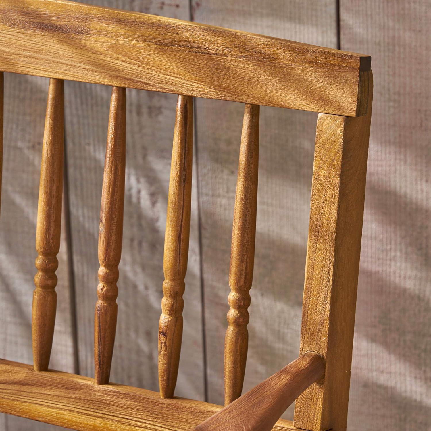 image:imageGreat Deal Furniture Christopher Knight Home Cody Outdoor Acacia Wood Bench with Shelf Teak Finish