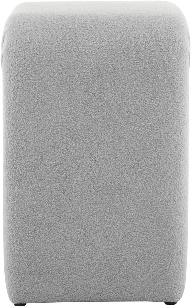 image:imageChristopher Knight Home 24 Boucle Counter Height Bar Stools Set of 2 Upholstered Armless Chairs Backless Dining Stools UShape Stool Dining Chairs for Kitchen Island Small Dining Areas GreyGrey