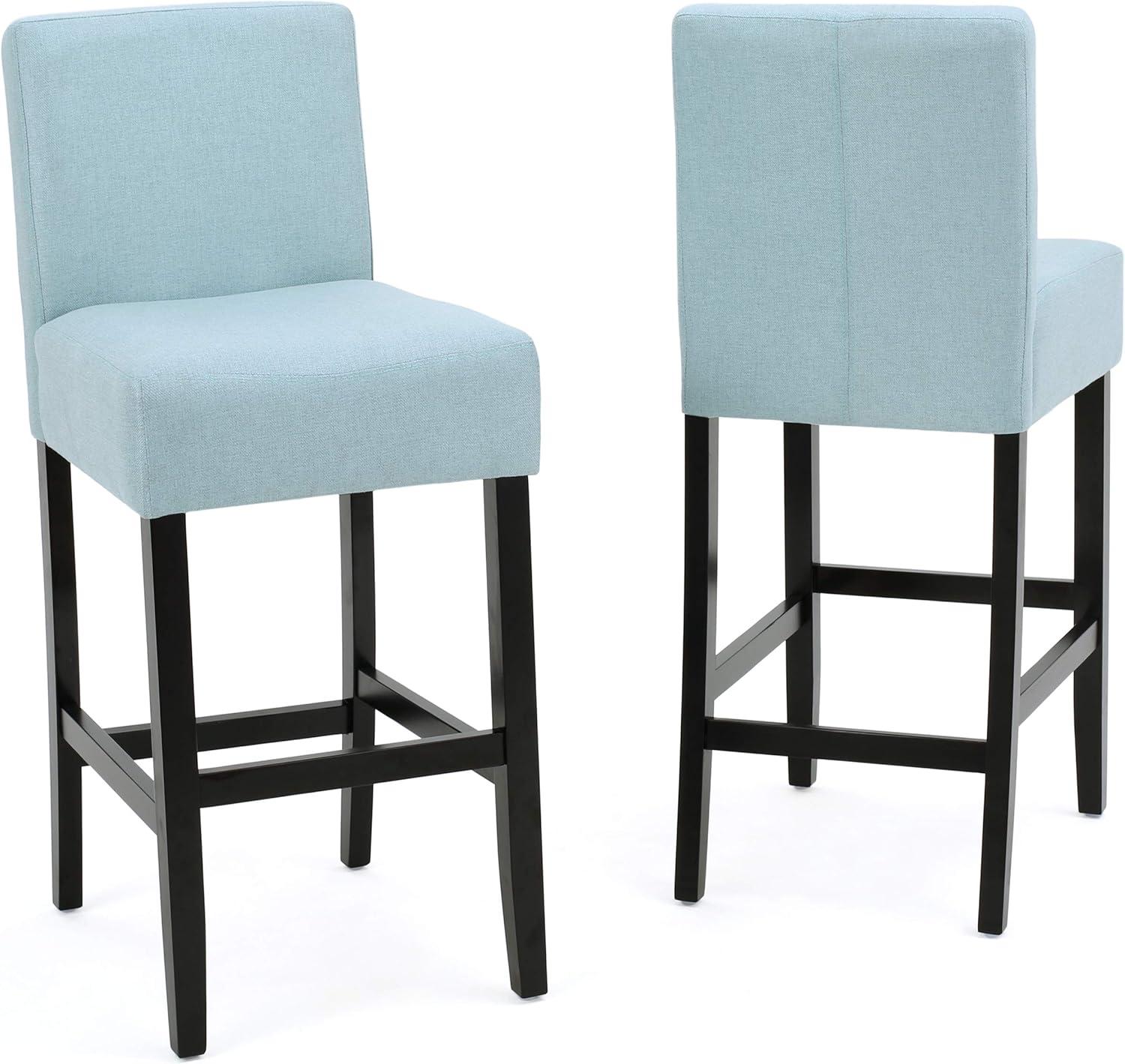 image:imageChristopher Knight Home Lopez Fabric Barstools 2Pcs Set Light Blue