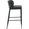 Christopher Knight Home Ebany Barstools Set of 2, Metal Frame Counter Stools, Upholstered Kitchen Chair, Curved Back Support Bistro Chairs, 30″ H Island Stool for Dining Kitchen Cafeteria, Brown(Dark Green)