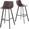 Christopher Knight Home Dax Barstools, 2-Pcs Set, Snake Skin Brown