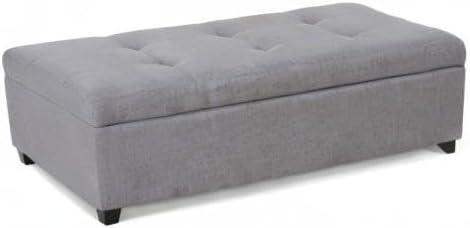 image:imageChristopher Knight Home Brentwood Fabric Storage Ottoman Grey