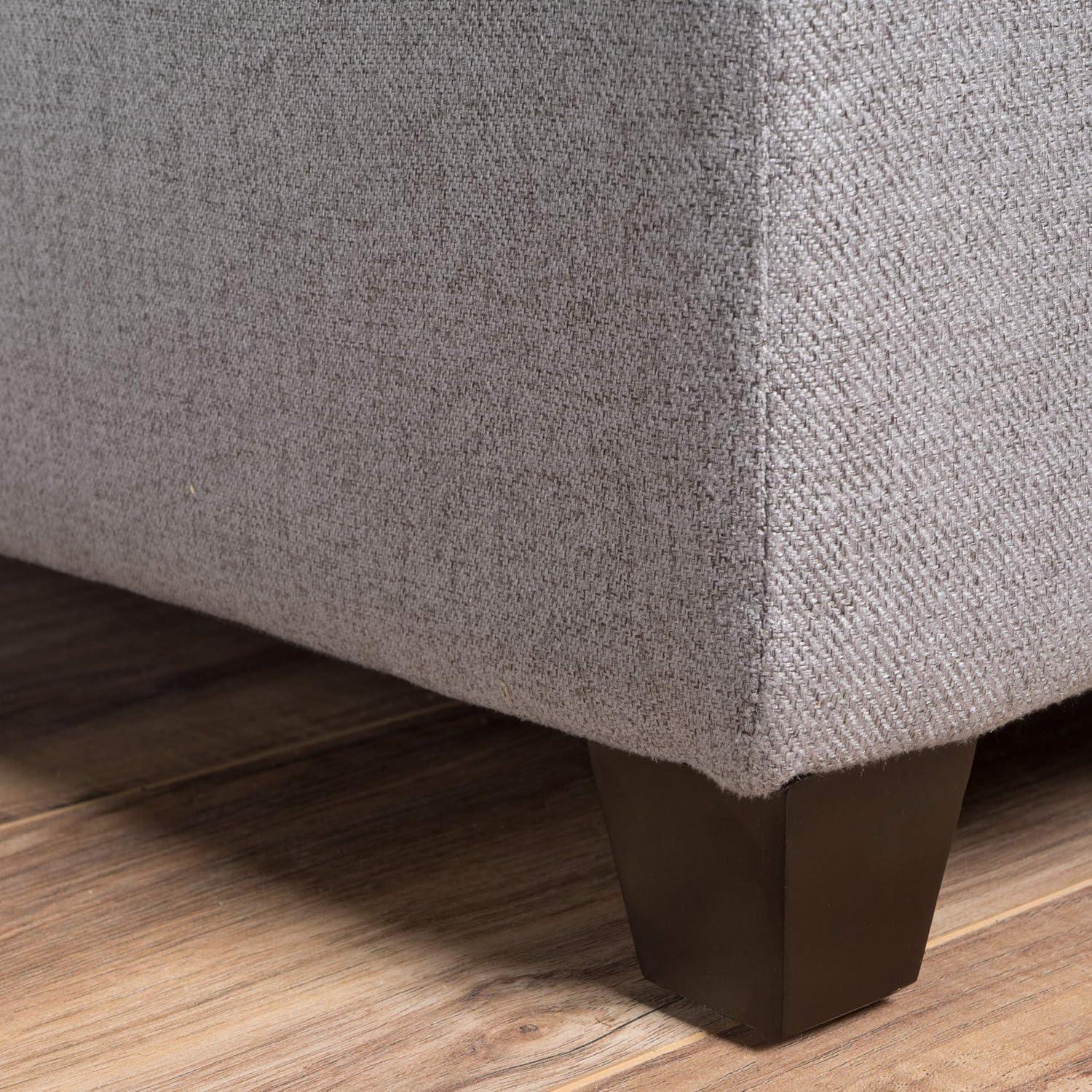 image:imageChristopher Knight Home Brentwood Fabric Storage Ottoman Grey