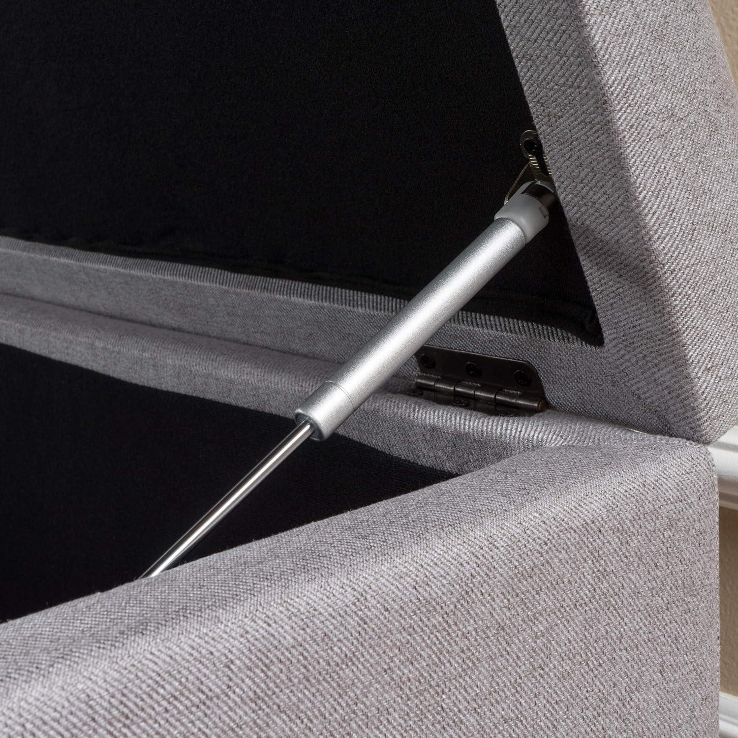 image:imageChristopher Knight Home Brentwood Fabric Storage Ottoman Grey