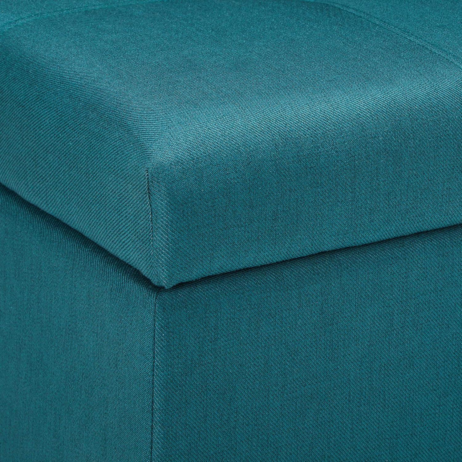 image:imageChristopher Knight Home Carlsbad Fabric Storage Ottoman Dark TealStorage