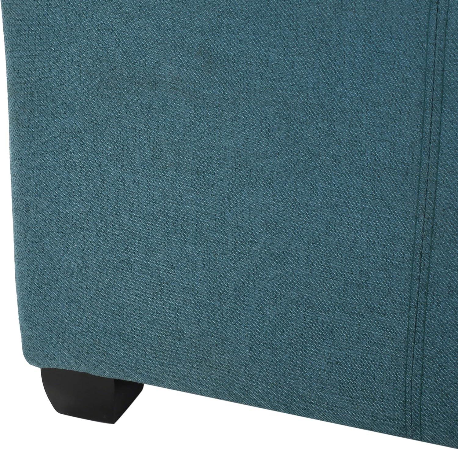 image:imageChristopher Knight Home Carlsbad Fabric Storage Ottoman Dark TealStorage