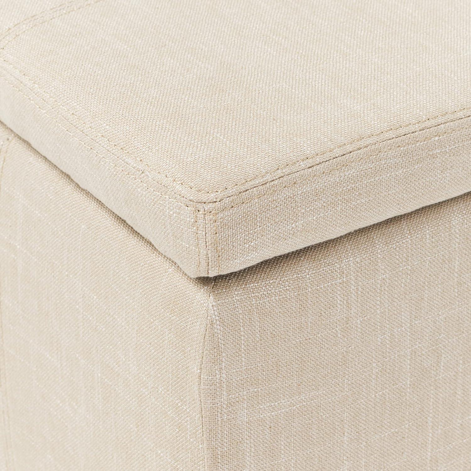 image:imageChristopher Knight Home Glouser Fabric Storage Ottoman Light Beige
