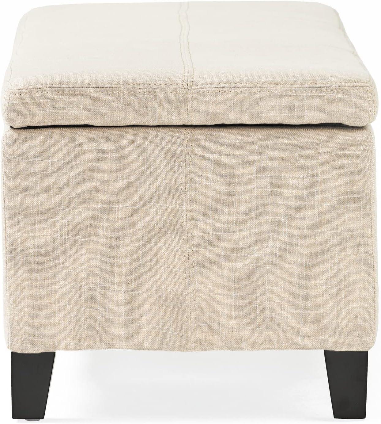 image:imageChristopher Knight Home Glouser Fabric Storage Ottoman Light Beige