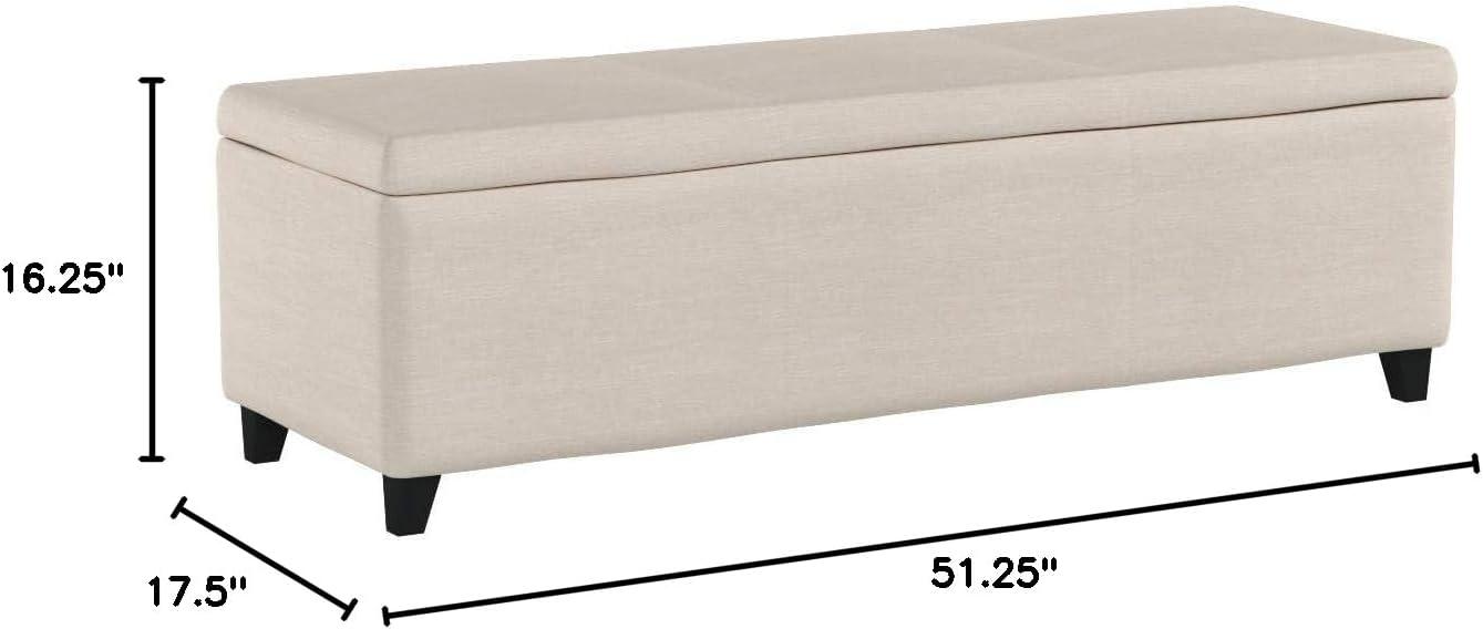 image:imageChristopher Knight Home Glouser Fabric Storage Ottoman Light Beige