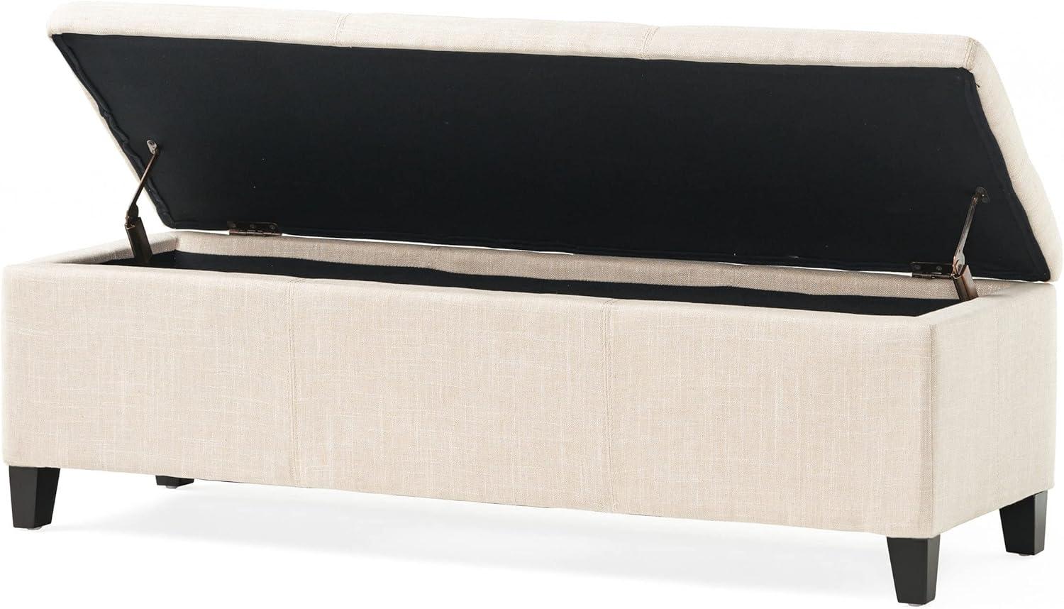 image:imageChristopher Knight Home Glouser Fabric Storage Ottoman Light Beige