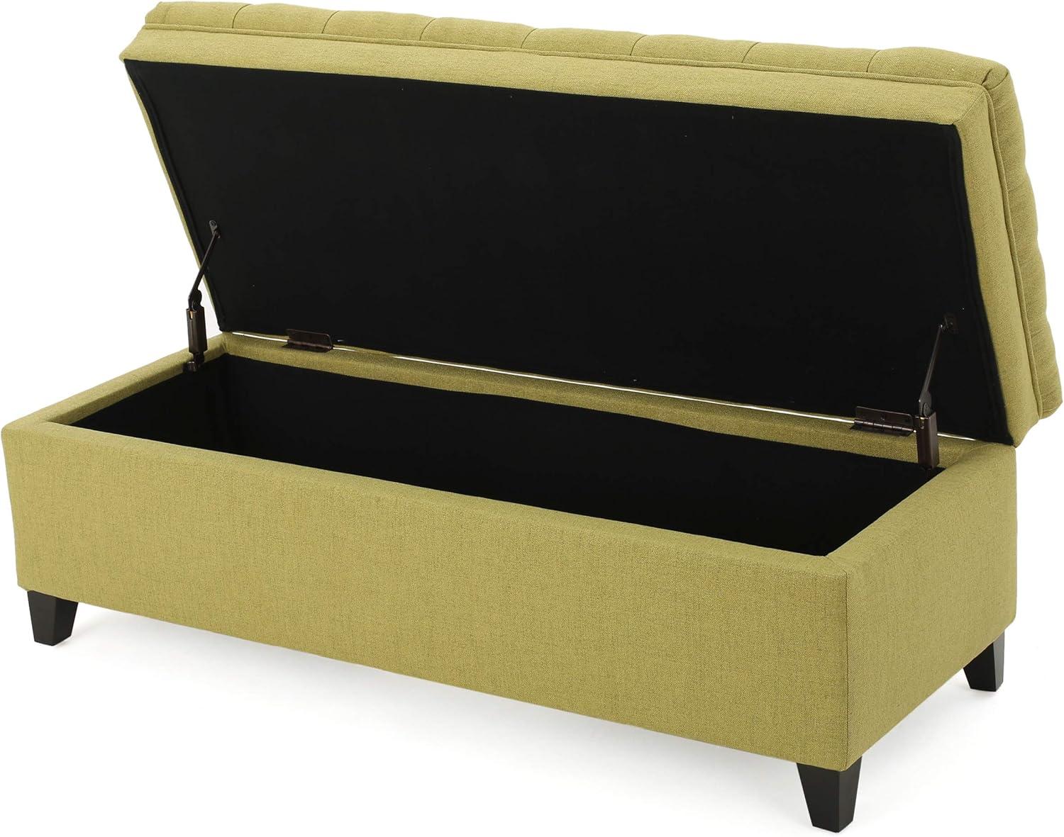 image:imageChristopher Knight Home Juliana Fabric Storage Ottoman Green