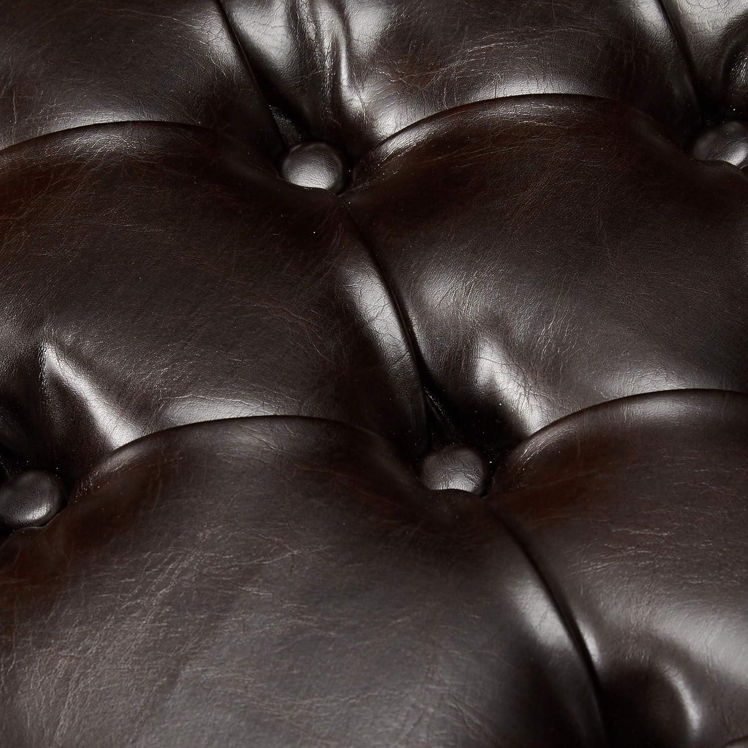 image:imageChristopher Knight Home Juliana PU Storage Ottoman Brown