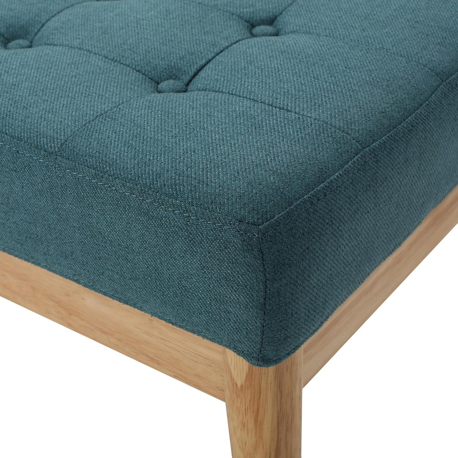image:imageChristopher Knight Home Saxon Fabric Bench Dark Teal