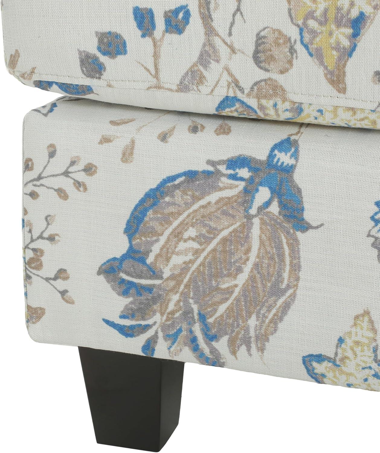 image:imageChristopher Knight Home Spield Indoor Ottoman Footrest Wooden Ottoman Foot Stool Modern Coffee Table Floral Print