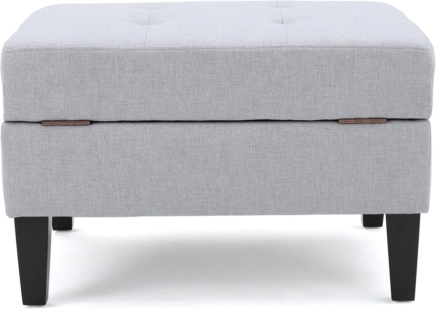 image:imageChristopher Knight Home Zahra Fabric Storage Ottoman Light Grey