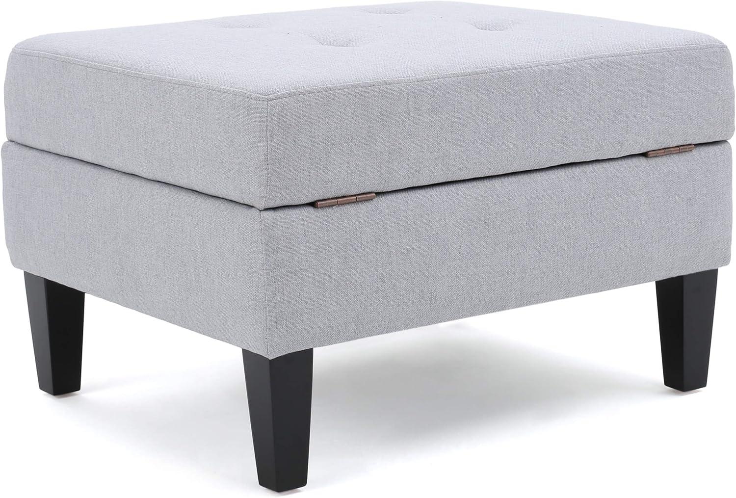 image:imageChristopher Knight Home Zahra Fabric Storage Ottoman Light Grey