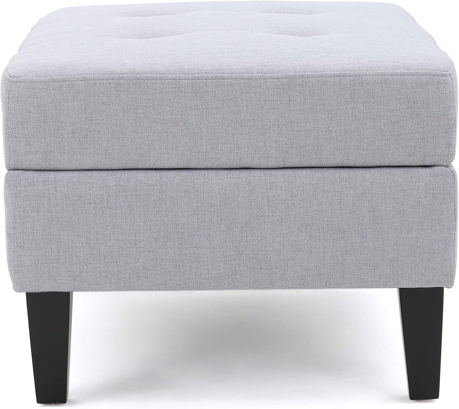 image:imageChristopher Knight Home Zahra Fabric Storage Ottoman Light Grey