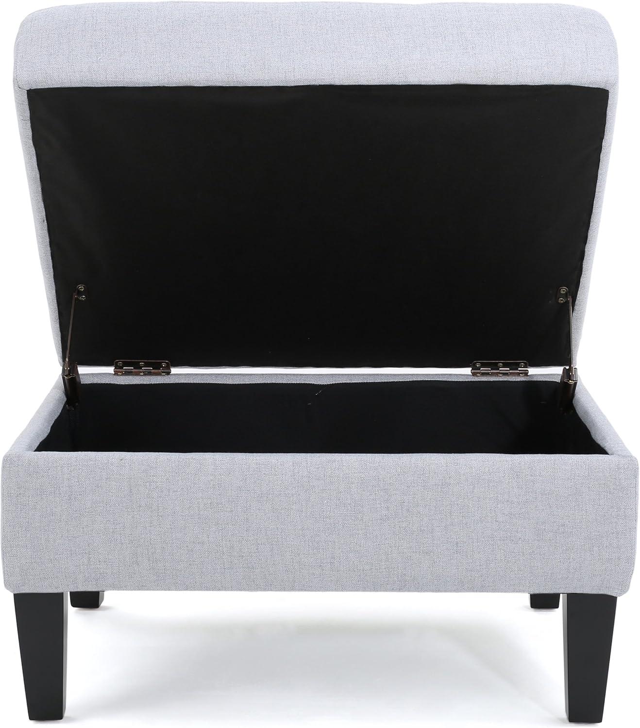 image:imageChristopher Knight Home Zahra Fabric Storage Ottoman Light Grey