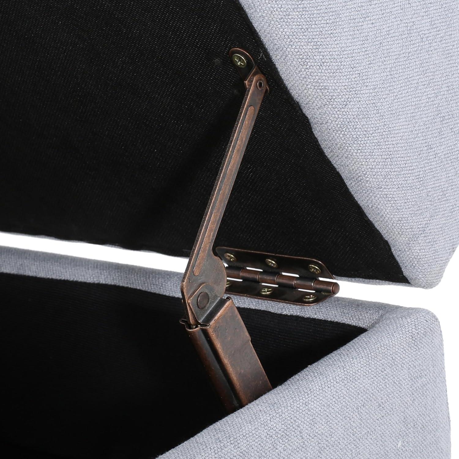 image:imageChristopher Knight Home Zahra Fabric Storage Ottoman Light Grey